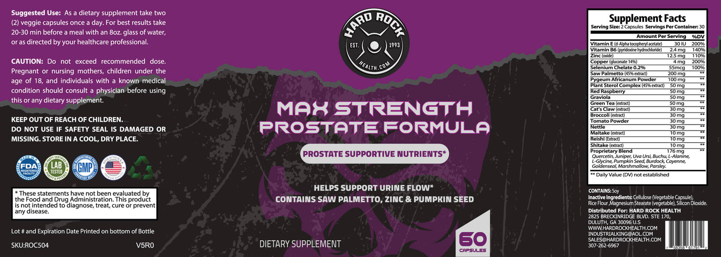 Maximum Strength Prostate Formula